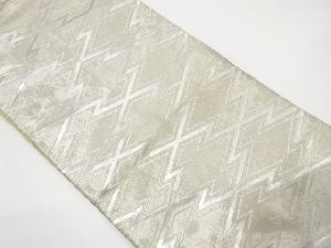 アンティーク　松皮菱模様織り出し袋帯（材料）